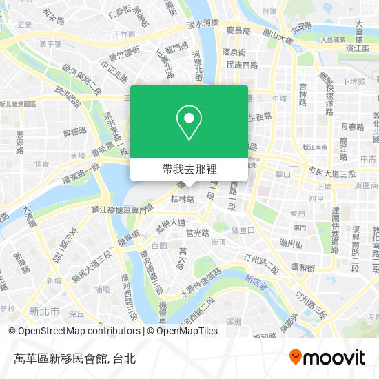 萬華區新移民會館地圖