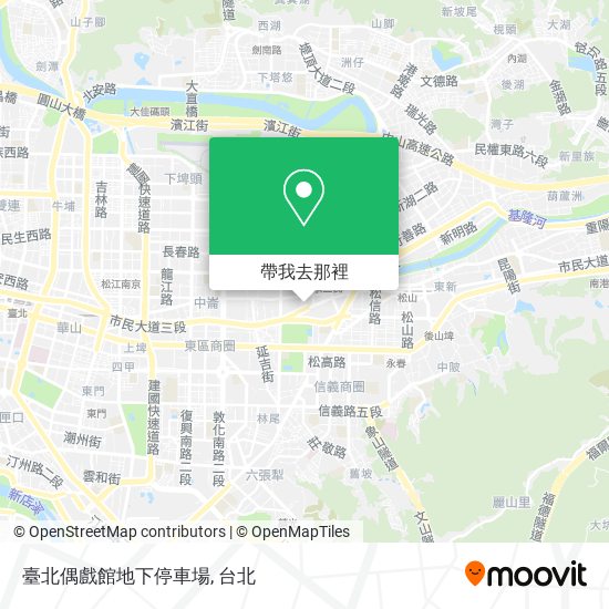 臺北偶戲館地下停車場地圖