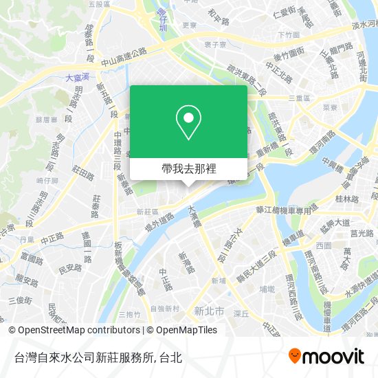 台灣自來水公司新莊服務所地圖