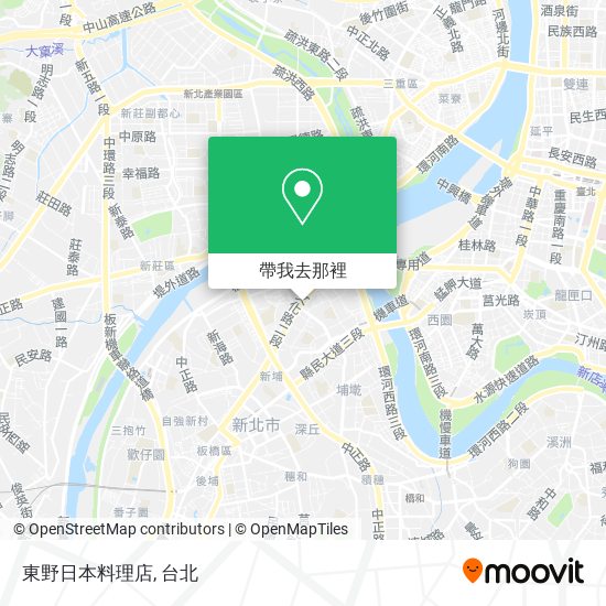 東野日本料理店地圖
