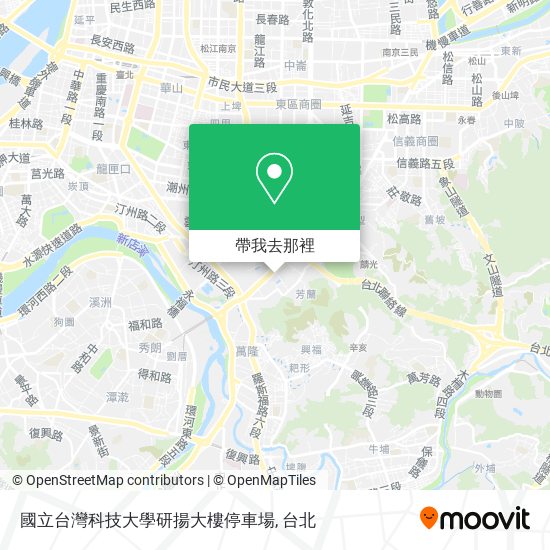 國立台灣科技大學研揚大樓停車場地圖