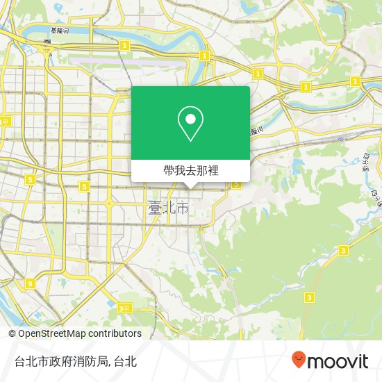台北市政府消防局地圖