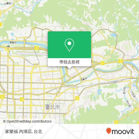 家樂福 內湖店地圖