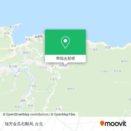 瑞芳金瓜石郵局地圖