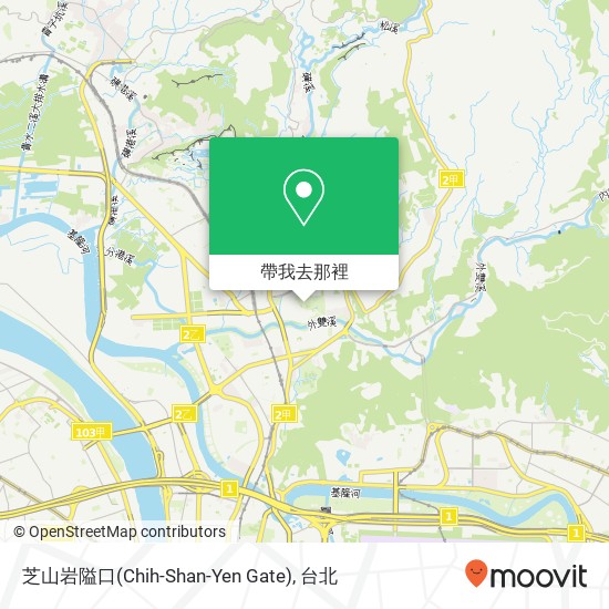 芝山岩隘口(Chih-Shan-Yen Gate)地圖