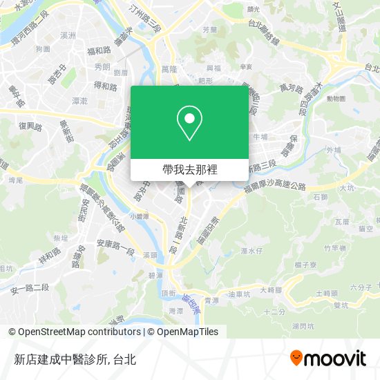 新店建成中醫診所地圖