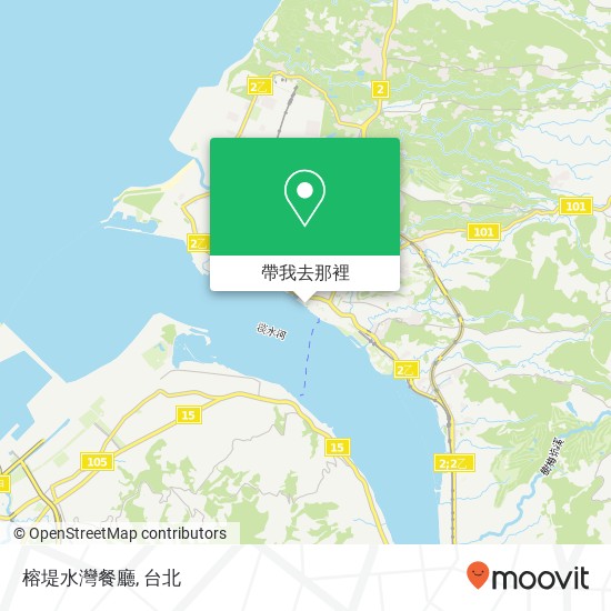 榕堤水灣餐廳地圖