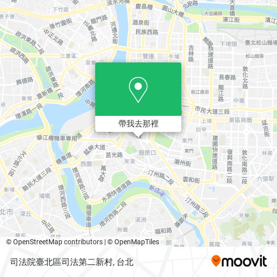 司法院臺北區司法第二新村地圖