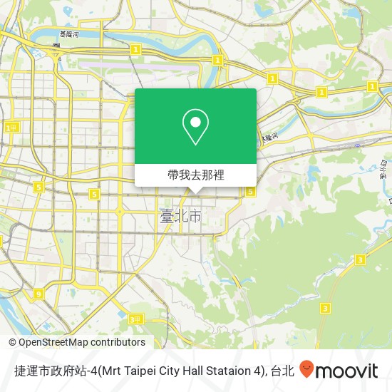 捷運市政府站-4(Mrt Taipei City Hall Stataion 4)地圖