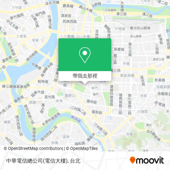 中華電信總公司(電信大樓)地圖