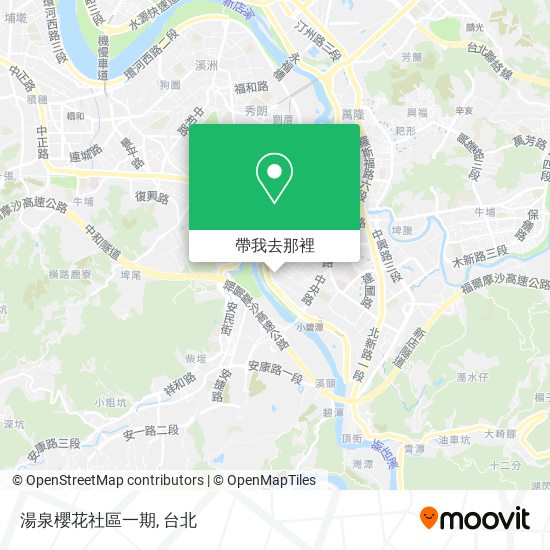 湯泉櫻花社區一期地圖