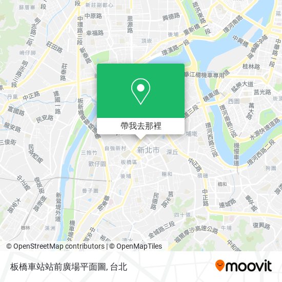 板橋車站站前廣場平面圖地圖