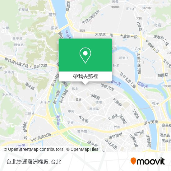 台北捷運蘆洲機廠地圖