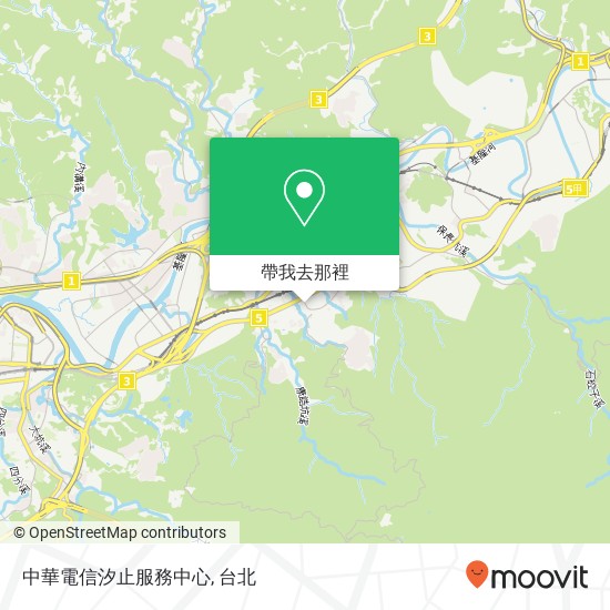 中華電信汐止服務中心地圖