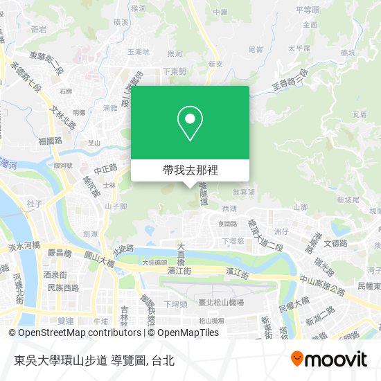 東吳大學環山步道 導覽圖地圖