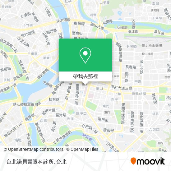 台北諾貝爾眼科診所地圖