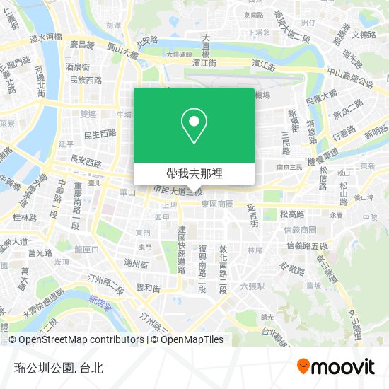 瑠公圳公園地圖