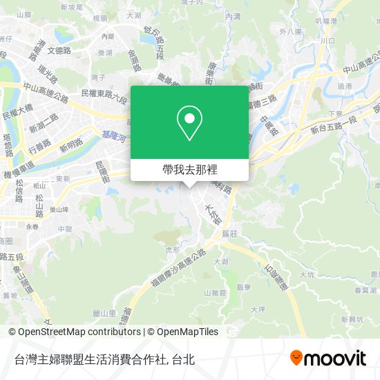 台灣主婦聯盟生活消費合作社地圖
