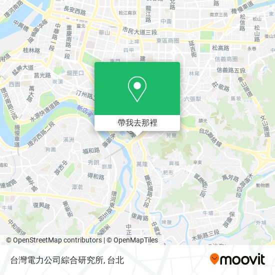 台灣電力公司綜合研究所地圖