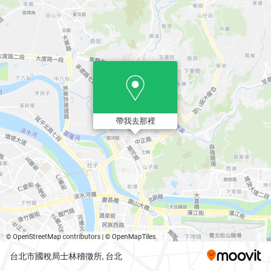 台北市國稅局士林稽徵所地圖