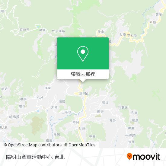 陽明山童軍活動中心地圖