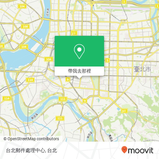 台北郵件處理中心地圖