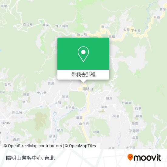 陽明山遊客中心地圖