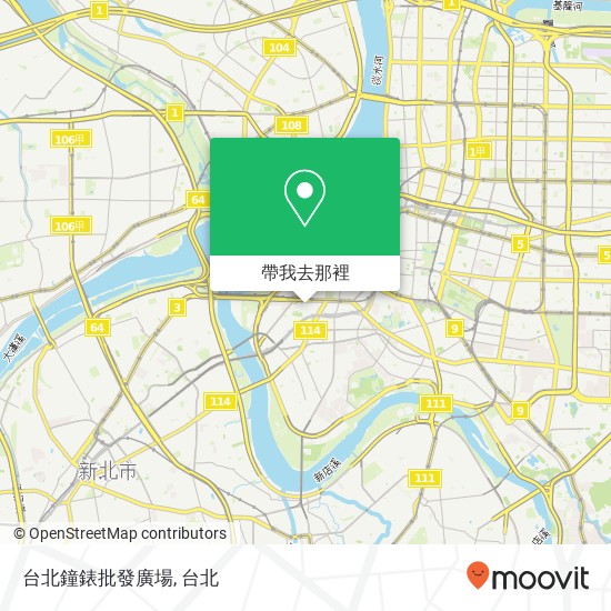 台北鐘錶批發廣場地圖