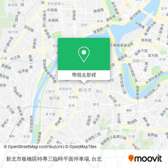 新北市板橋區特專三臨時平面停車場地圖