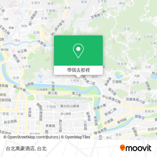 台北萬豪酒店地圖
