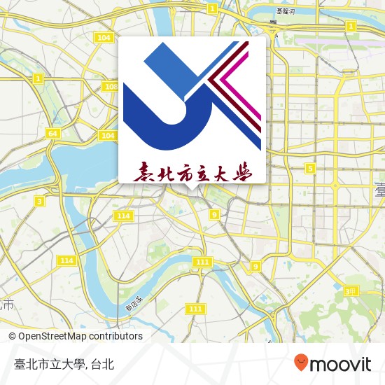 臺北市立大學地圖