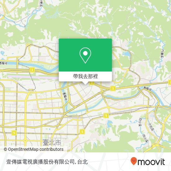 壹傳媒電視廣播股份有限公司地圖