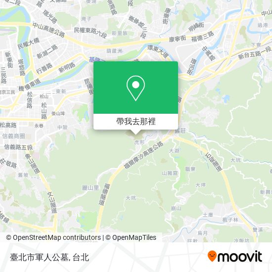 臺北市軍人公墓地圖