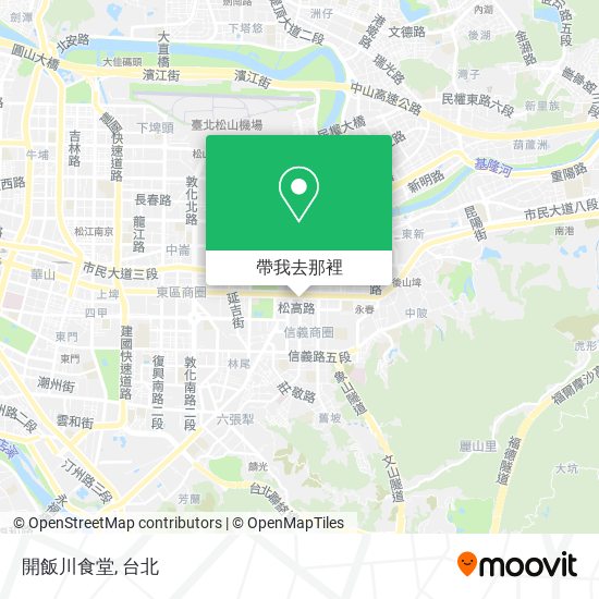 開飯川食堂地圖