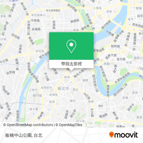 板橋中山公園地圖