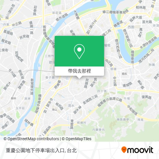 重慶公園地下停車場出入口地圖
