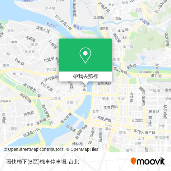 環快橋下(B區)機車停車場地圖