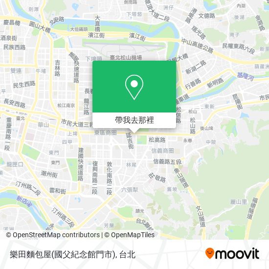 樂田麵包屋(國父紀念館門市)地圖