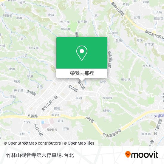 竹林山觀音寺第六停車場地圖