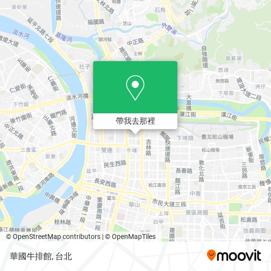 華國牛排館地圖