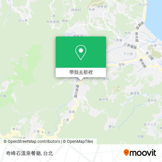 奇峰石溫泉餐廳地圖