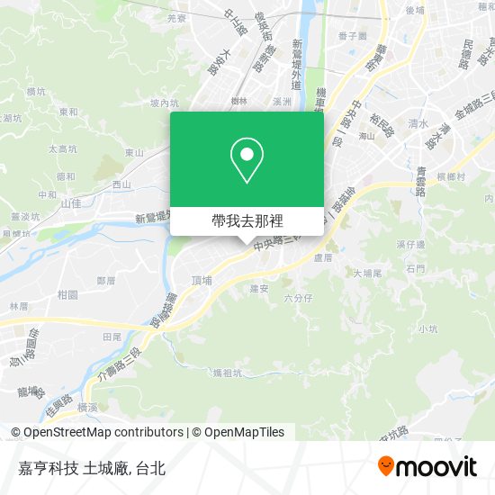 嘉亨科技 土城廠地圖