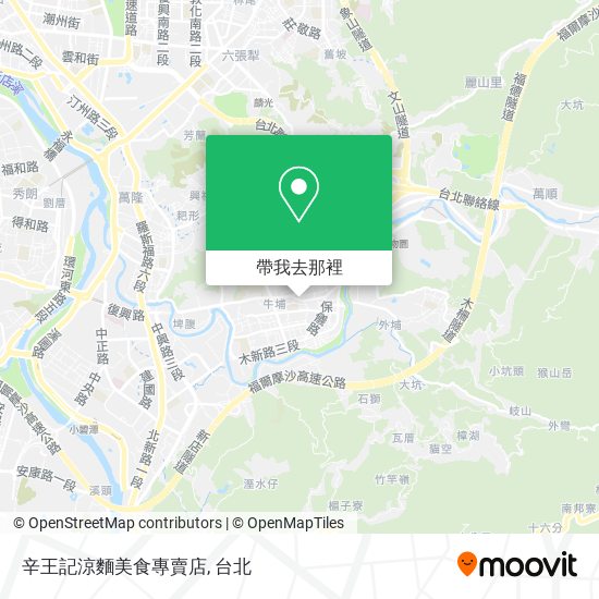 辛王記涼麵美食專賣店地圖