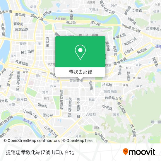 捷運忠孝敦化站(7號出口)地圖