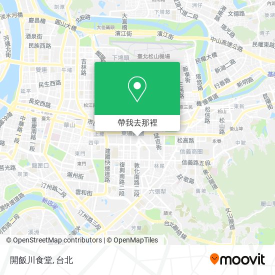 開飯川食堂地圖