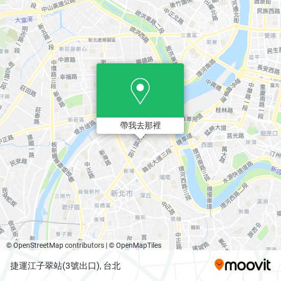 捷運江子翠站(3號出口)地圖