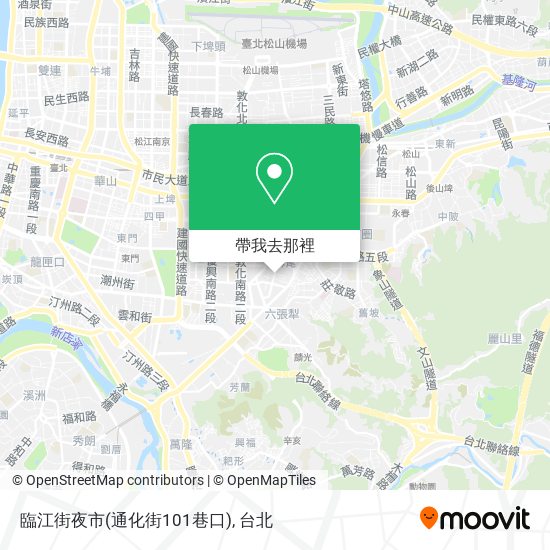 臨江街夜市(通化街101巷口)地圖