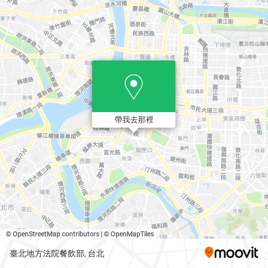 臺北地方法院餐飲部地圖