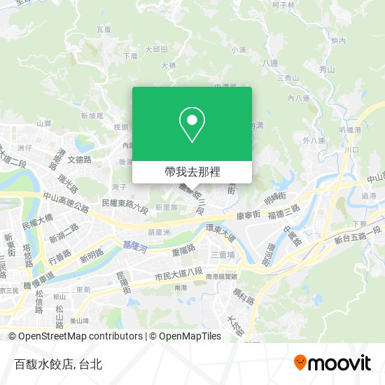 百馥水餃店地圖