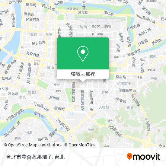 台北市農會蔬果舖子地圖